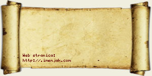 Hana Balzamović vizit kartica